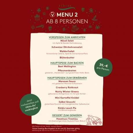 Menu 2 – Ab 8 Personen